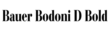 Bauer Bodoni D Bold