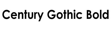 Century Gothic Bold