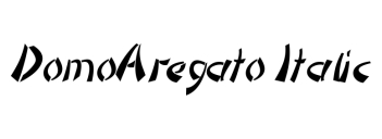 DomoAregato Italic