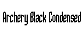 Archery Black Condensed