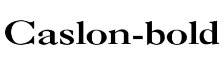 Caslon-bold