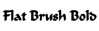 Flat Brush Bold