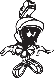 Flying Marvin the Martian decal - Signnetwork.com