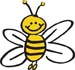 Happy bee decal