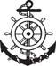 Nautical Wheel And Anchor