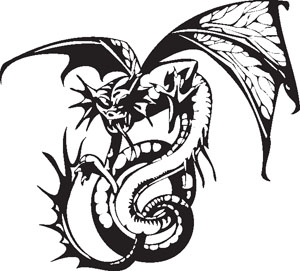 Dragon decal 56 :: Custom Lettering and Decals at Signnetwork.com